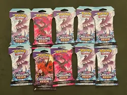 Pokemon TCG Chilling Reign 10x Sleeved Booster Packs - Image 1