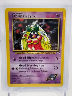 Pokemon 2000 Gym Heroes Sabrina's Jynx #59/132 - Image 1