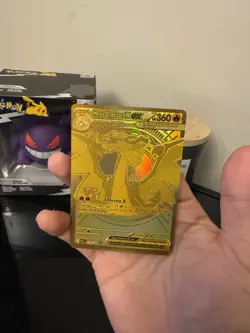 Mega Charizard X ex Gold Hyper Rare 130/094 Pokemon Phantasmal Flames English - Image 3