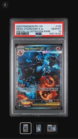 Pokemon Mega Charizard X ex 125/094 Phantasmal Flames PSA 10 2025 - Image 3