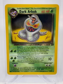 Pokemon Dark Arbok 2/82 Team Rocket 1999 - Image 1