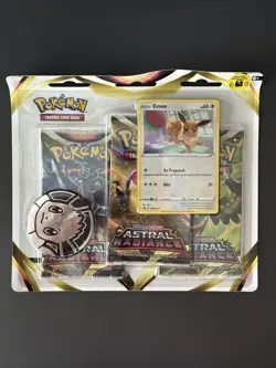 Pokemon TCG Astral Radiance 3 Pack Blister Eevee New and Sealed - Image 1
