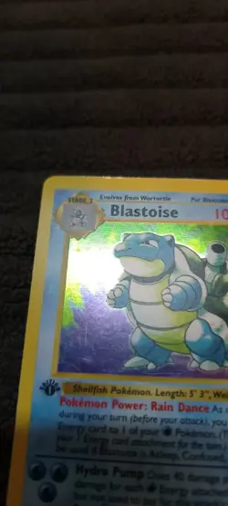 Pokemon - Blastoise - Base Set - 1st Edition Shadowless Rare - 1999 - NM/LP OBO - Image 3