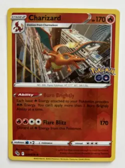 Pokemon 2022 - Pokemon Go - #10 - Charizard - Holo - Pack Fresh! - Image 3