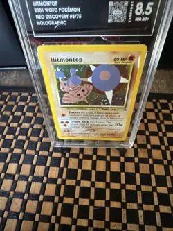 Pokemon TCG Hitmontop Neo Discovery Holo Rare PSA 9 2001 3/75 Unlimited - Image 2