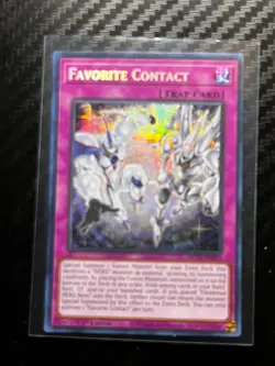 Yugioh 1x Favorite Contact MP24-EN063 PSR Prismatic Secret Rare 1st Edition NM - Image 1