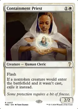 Containment Priest x1 1x Mystery Booster 2 White Border NM MTG - Image 1
