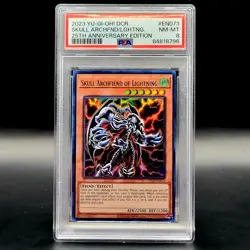 YuGiOh - PSA 8 - 2023 Skull Archfiend of Lightning - DCR-EN073 - Ultra - Graded - Image 1
