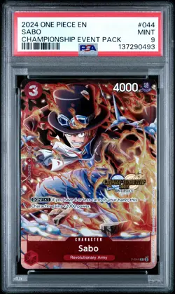 Sabo PSA9 2024 One Piece Championship 2024 Event Pack #044 - Image 1