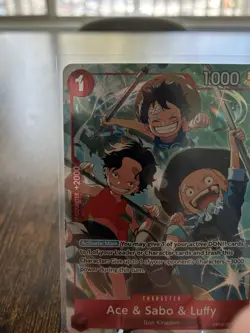 Ace & Sabo & Luffy Alt Art SR Foil NM OP13-007 Carrying On His Will One Piece - Image 2