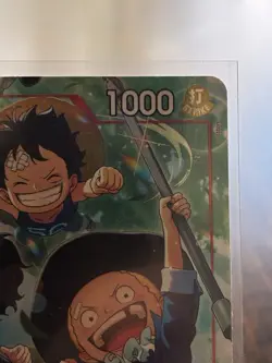 Ace & Sabo & Luffy Alt Art SR Foil NM OP13-007 Carrying On His Will One Piece - Image 3