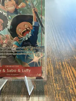 Ace & Sabo & Luffy Alt Art SR Foil NM OP13-007 Carrying On His Will One Piece - Image 4