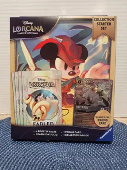 Disney Lorcana TCG Fabled Collection Starter Set. Includes Mickey Portfolio - Image 1