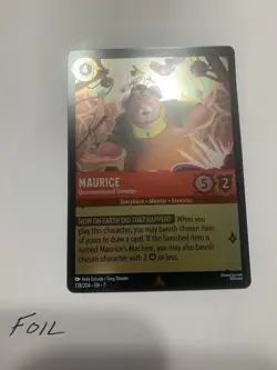 Disney Lorcana - Maurice - Unconventional Inventor 138/204 Rare Cold Foil NM - Image 1