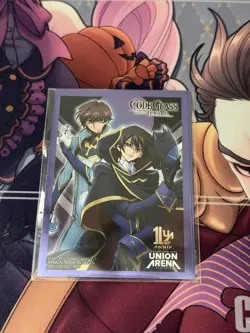 Union Arena Rare Battle Sleeves Sealed 3 Count Code Geass JJK Bleach - Image 1
