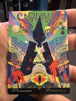 Saruman of Many Colors (Borderless Poster) Lord of the Rings Regular 743 NM - Image 1