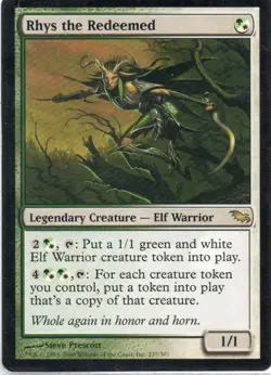 MTG: Shadowmoor: Rhys the Redeemed: Lightly Played Condition - Image 1