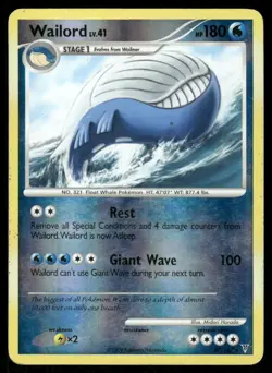 Pokemon Cards Wailord 47/147 Reverse Holo Supreme Victors Rare MP - Image 1