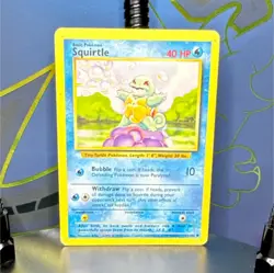 Vintage Pokemon⭐BASE SET⭐ Squirtle Base Set Common 63/102 40 HP - Image 1