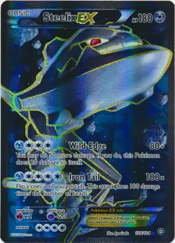 Steelix-EX - 108/114 - Full Art Ultra Rare LP, English Pokemon Steam Siege - Image 1