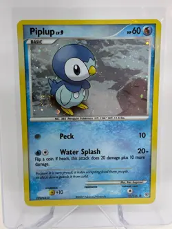 Pokemon Piplup 93/130 Holo 2007 Cosmos Diamond & Pearl with Swirl - Image 1