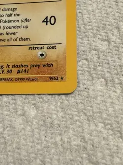 Pokemon Kabutops 9/62 Fossil Holo Rare Wizards Of The Coast - Image 2