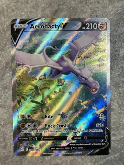 Aerodactyl V (Alternate Full Art) 180/196 Pokemon Swsh11: Lost Origin DAMAGED - Image 1