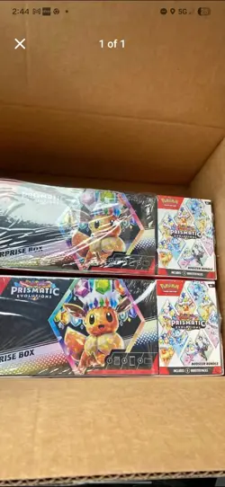 🔥🔥2 Pokemon TCG Prismatic Evolutions Booster Bundle & Surprise Box Clean 🔥🔥 - Image 1