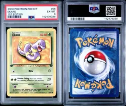 2000 Pokemon Rocket Ekans 1st Edition PSA 6 - Image 3