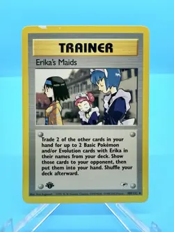 Erika’s Maids [1st Edition] #109 – Lightly Played – Pokemon Gym Heroes WOTC - Image 1