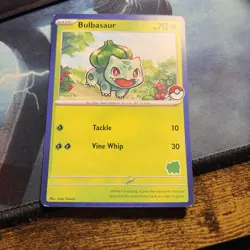 Bulbasaur Blue Border Bulbasaur Stamp My First Battle Pokemon TCG LP - Image 1