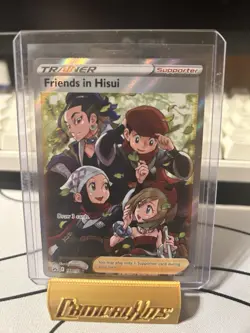 Pokemon Friends in Hisui Trainer Supporter Full Art Holo 148/159 Crown Zenith-NM - Image 1