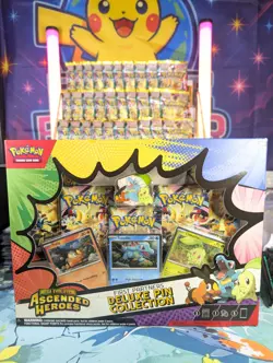 Pokemon First Partners Deluxe Pin Collection Ascended Heroes Sealed Brand New - Image 1