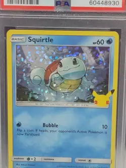 Pokemon PSA GEM MT 10 Squirtle Holo #17/25 McDonalds 25th Anniversary Invest - Image 2