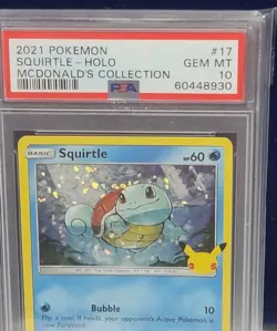 Pokemon PSA GEM MT 10 Squirtle Holo #17/25 McDonalds 25th Anniversary Invest - Image 3