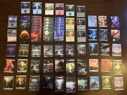 MTG Land LOT Full Art, Foil, Borderless, & Promo - 85 Cards Total - Planetary - Image 1