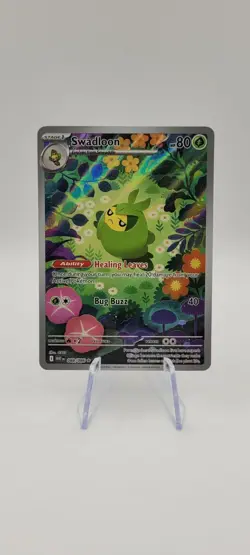Pokemon TCG - Swadloon 088/086 Illustration Rare - S&V EN White Flare - NM - Image 1