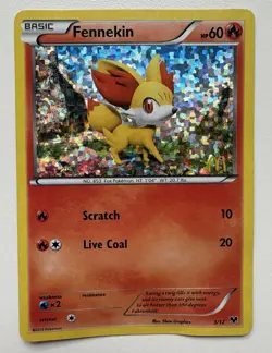 Fennekin 3/12 Pokemon TCG XY: McDonald's 2014 Promo DMG - Image 1