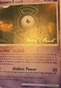 Unown G 57 Pokemon Great Encounters 2010 World Championships MP Pokemon TCG - Image 3