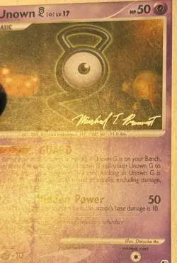 Unown G 57 Pokemon Great Encounters 2010 World Championships MP Pokemon TCG - Image 4