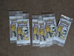 Lot 6 Pokemon TCG: 25th Anniversary General Mills Cereal Packs - Image 1