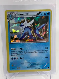 Pokemon Samurott 31/114 Cracked Ice Holo Deck Exclusive Black & White - Image 1