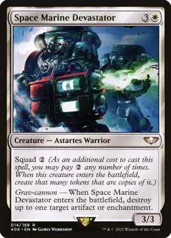 1x Space Marine Devastator - NM - Warhammer 40,000 - SPARROW MAGIC MTG - Image 1