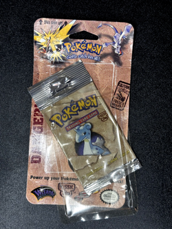 Pokemon Fossil Booster Lapras Artwork OPENED EMPTY Pack Wizards of the Coast - Image 1