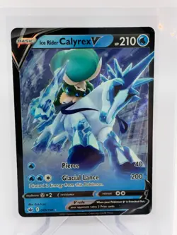 Pokemon Ice Rider Calyrex V Ultra Rare Chilling Reign 045/198 Full Art - Image 1