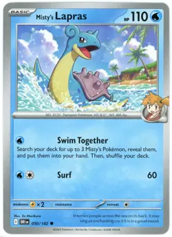 Misty's Lapras - 050/182 - Destined Rivals - NM/M - English - Pokemon - Image 1