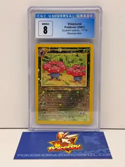 Pokemon 2001 CGC 8 Southern Islands Vileplume Reverse Holo 17/18 - Image 1