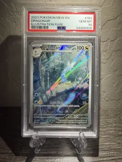 2023 POKEMON MEW EN-151 ILLUSTRATION RARE #181 DRAGONAIR PSA 10 - Image 1