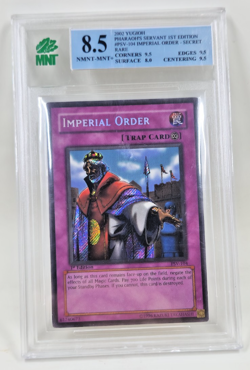 Yu-Gi-Oh! Imperial Order – PSV-104 – 1st Edition Secret Rare – MNT 8.5 - Image 1