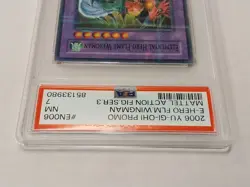 1st Graded! Elemental Hero Flame Wingman MF03-EN006 Mattel Action! At Psa 7! - Image 3